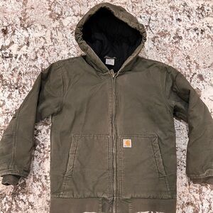 Carhartt Dark Olive Hooded Jacket